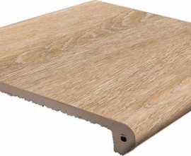 Керамогранит Ступень Exagres Forest Natural Фронтальная Peldano 33x33x4