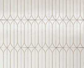 Керамогранит Marazzi Italy Terramater Vaniglia 3D Losanga Lux 9.1x37.5