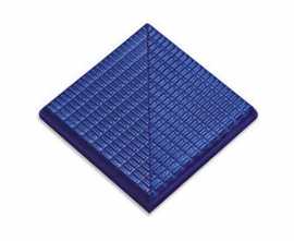 Декор напольный Serapool Olympic Series Petit Carre Наружный угол плитки с буртиком Cobalt