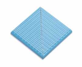 Декор напольный Serapool Olympic Series Petit Carre Наружный угол плитки с буртиком Light Blue