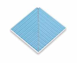Декор напольный Serapool Olympic Series Petit Carre Внутренний угол плитки с буртиком Light Blue
