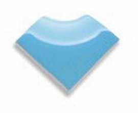 Декор настенный Serapool Olympic Series Внешний торцевой угол Light Blue