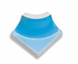 Декор настенный Serapool Olympic Series Внутренний торцевой угол Light Blue