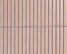 Мозаика Porcelain mosaic Strip Mosaic 1.5х14.5 Y15FW42 Розовый матовый 29.4х31.3